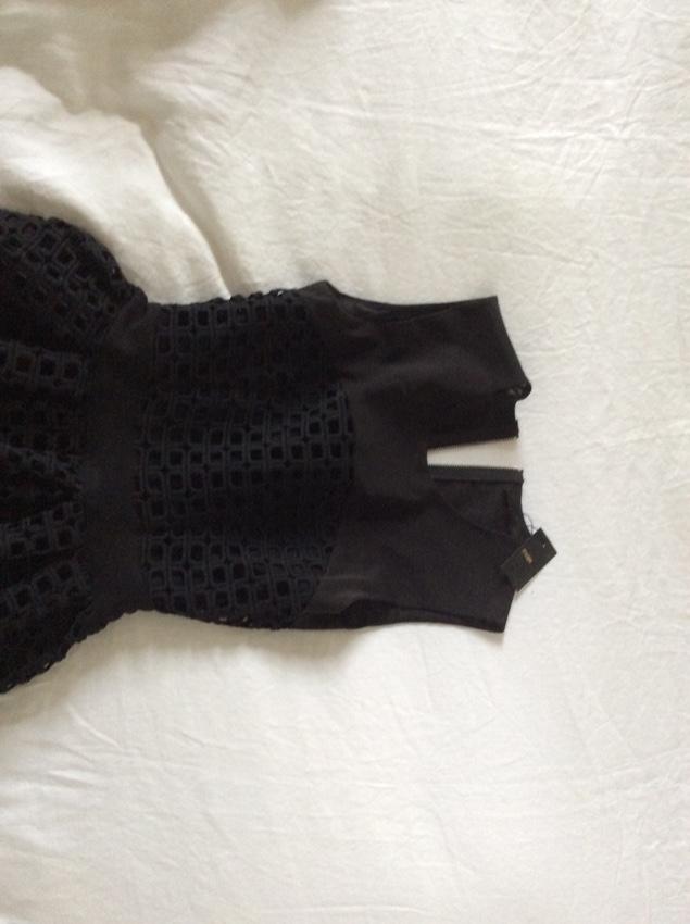Maje Black Lace Sleeveless Dress