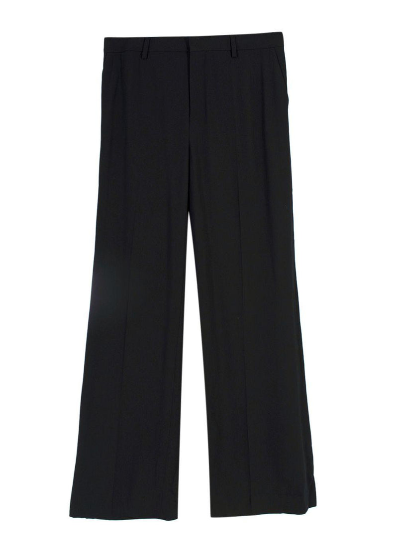 Petar Petrov Black Classic Wide Leg Trousers