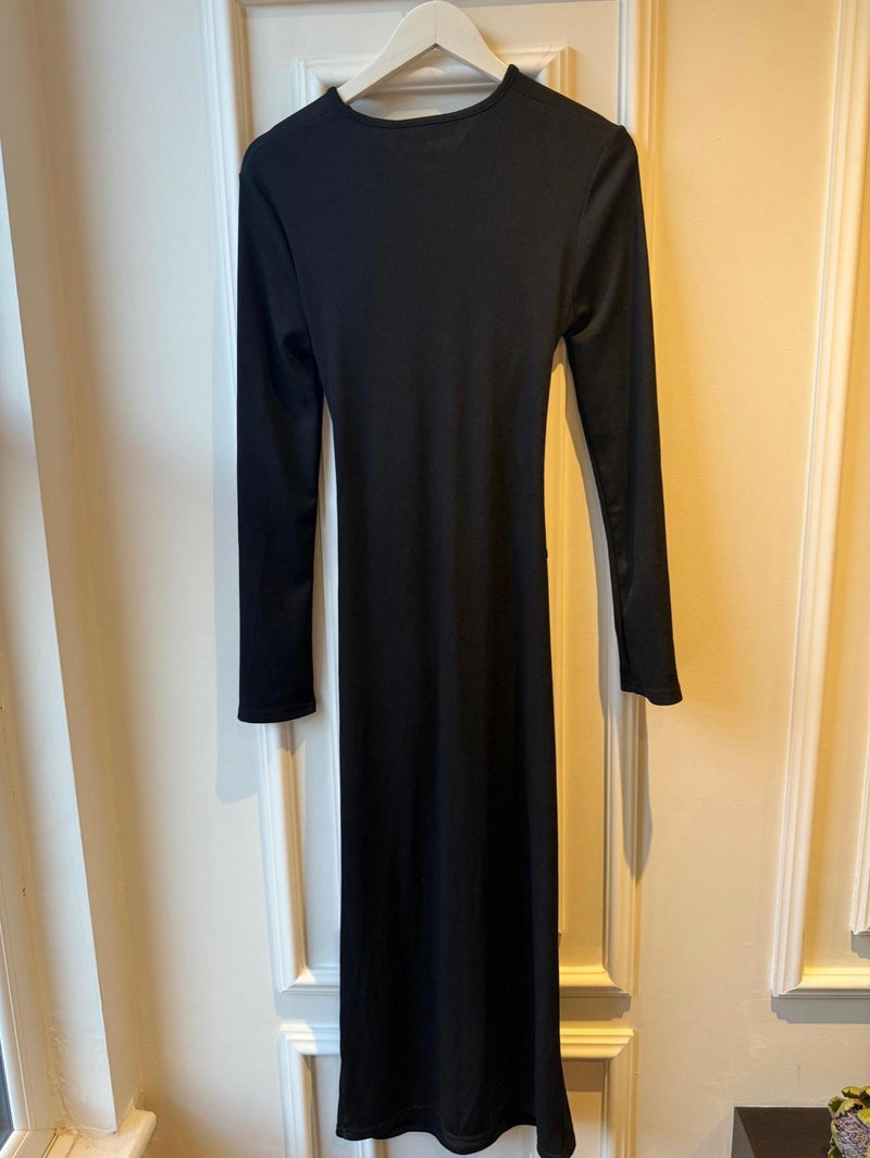Christoper Esber Black Jersey Cut Out Dress