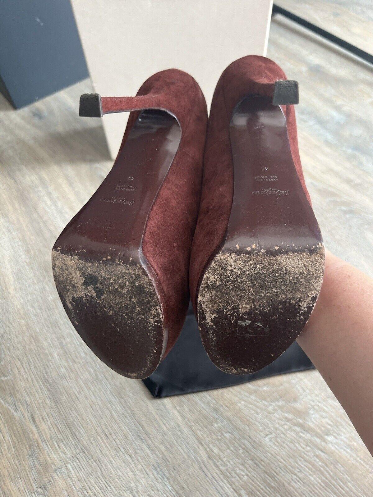 Burgundy Suede Tribtoo Pumps