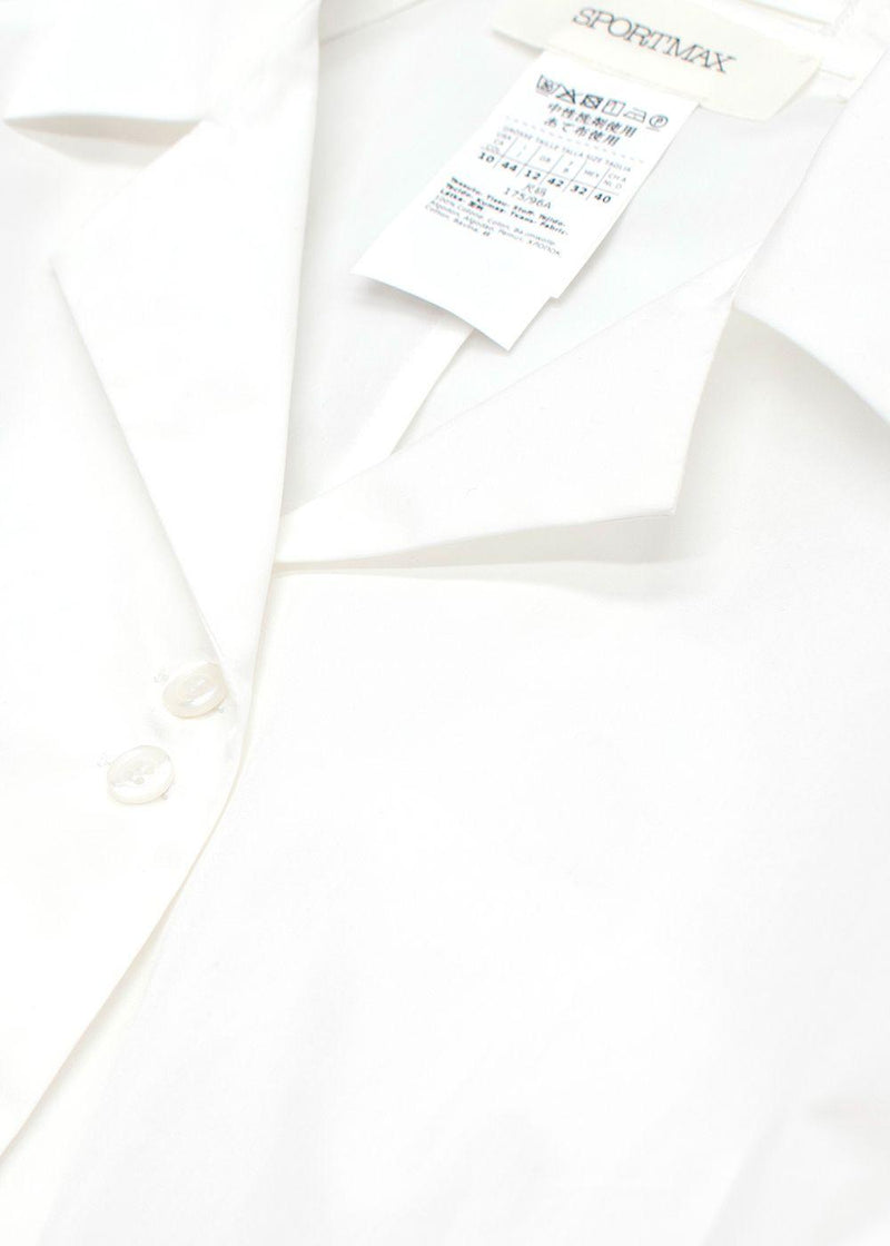 Sportmax Fitted White Shirt