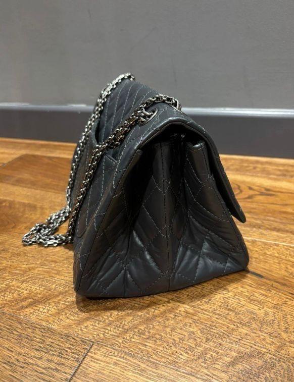 Chanel Grey Reissue Shoulder Bag