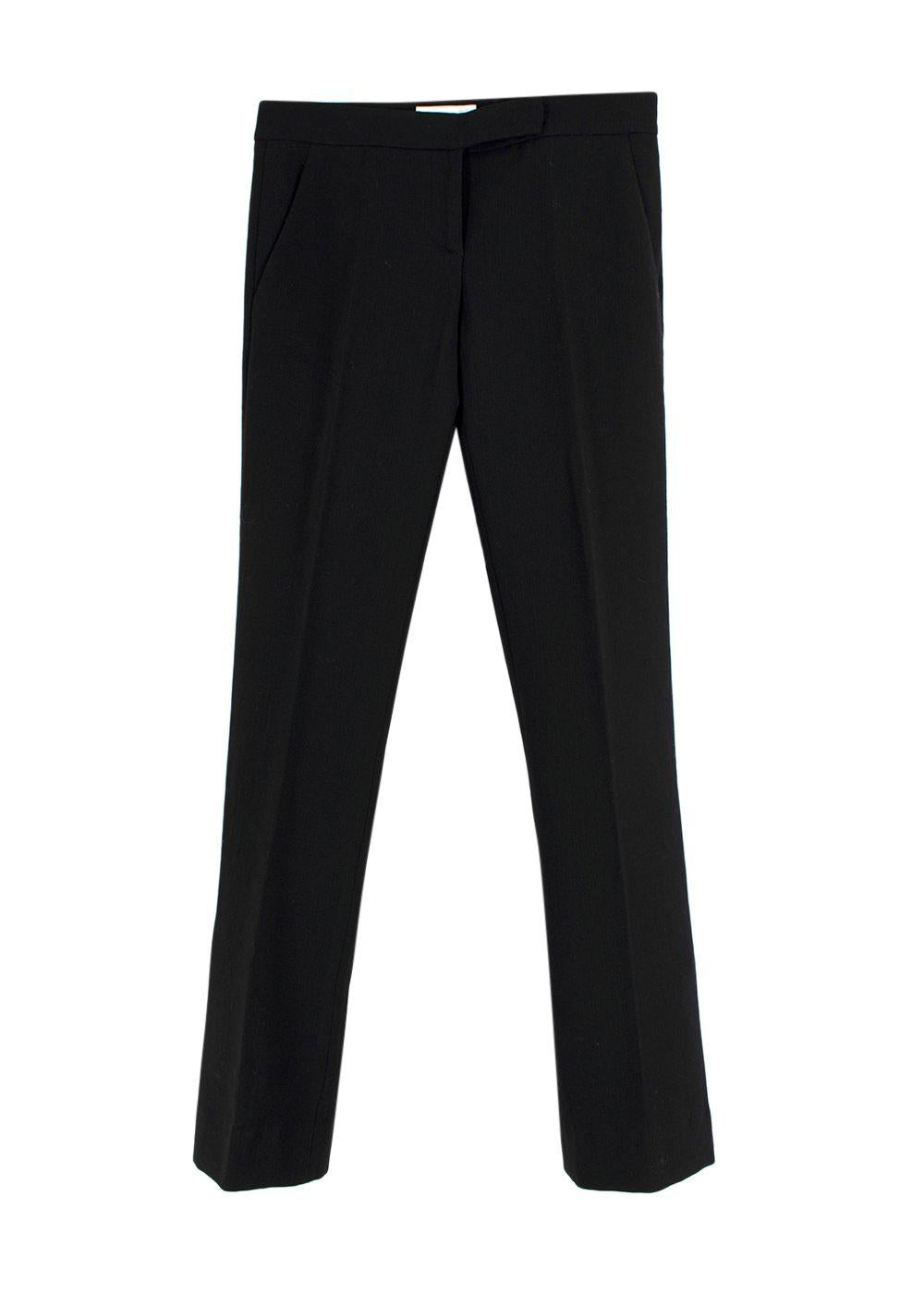 Emilio Pucci Black Straight-leg Trousers