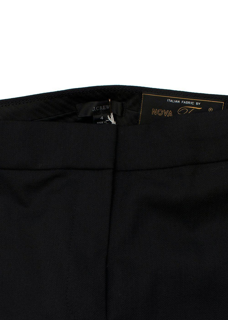 Black Wool Blend Pants