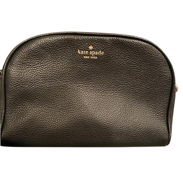 Kate Spade Black Grained Leather Crossbody Bag