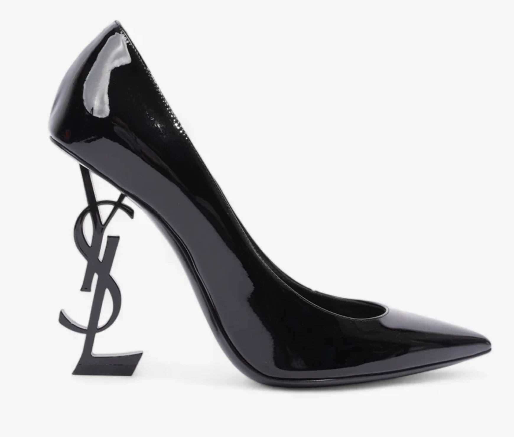 Saint Laurent Black Patent Leather Opyum 110 Pumps