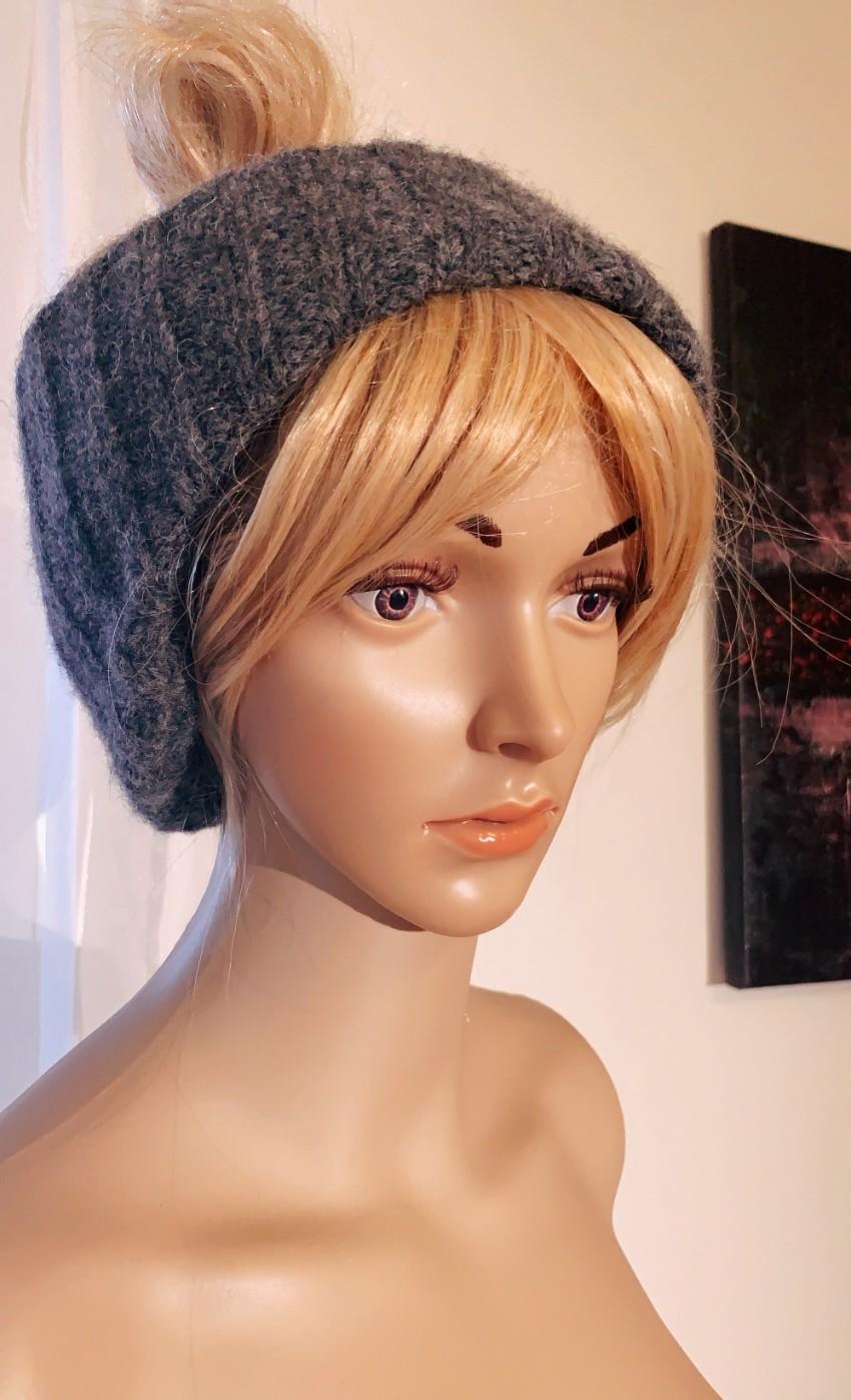 Plan C Charcoal Marl Alpaca-Blend Ribbed Headband