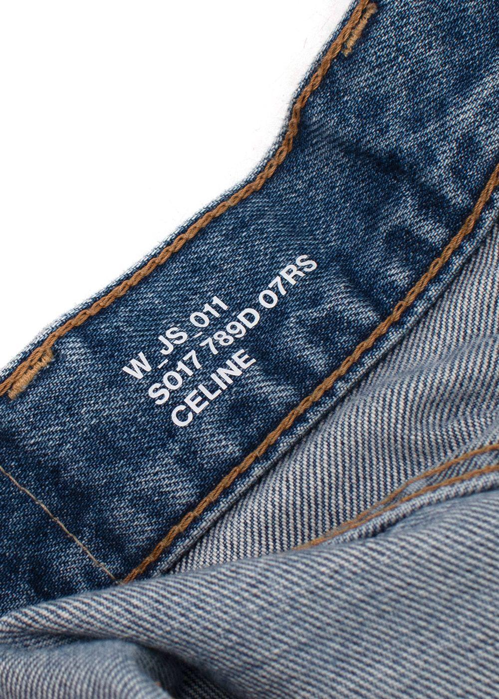 Celine Denim Midi Skirt