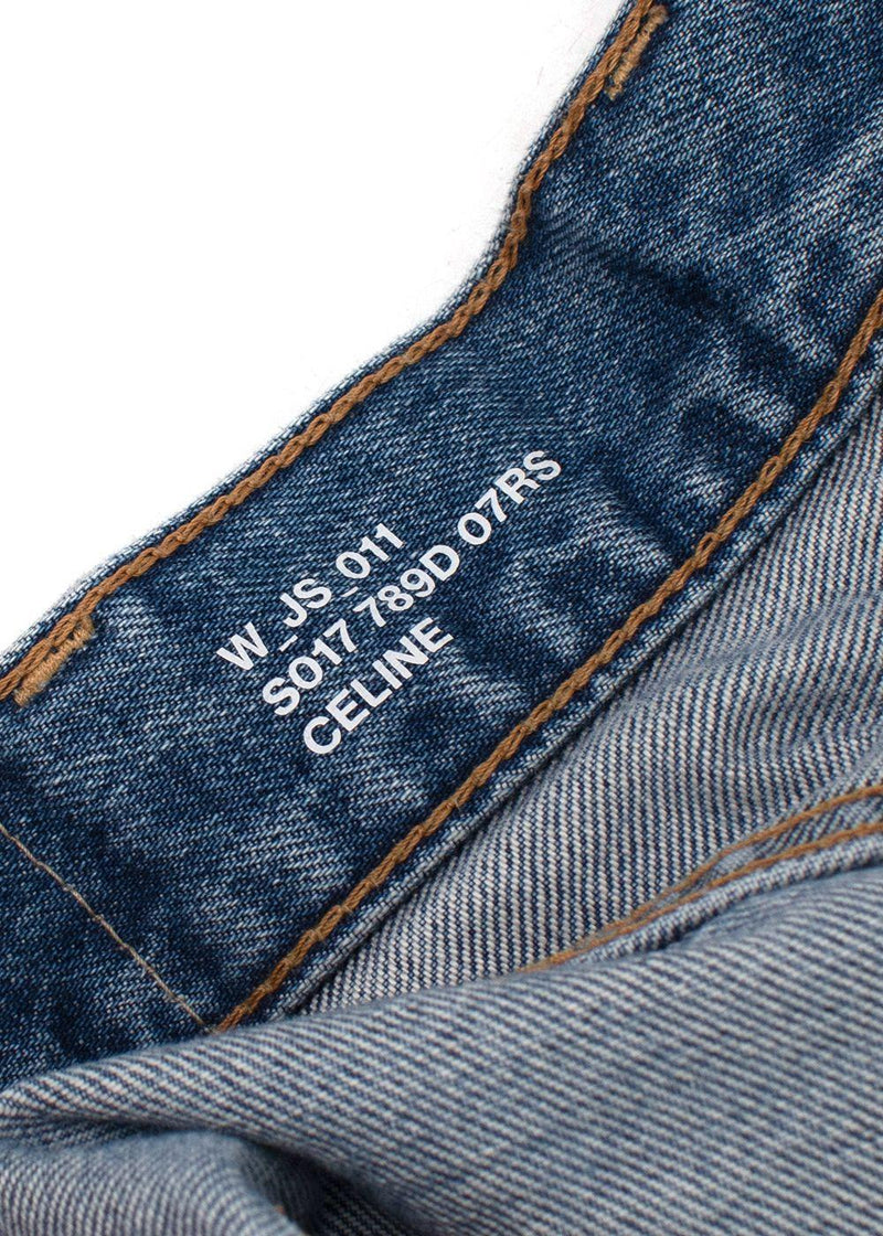 Celine Denim Midi Skirt