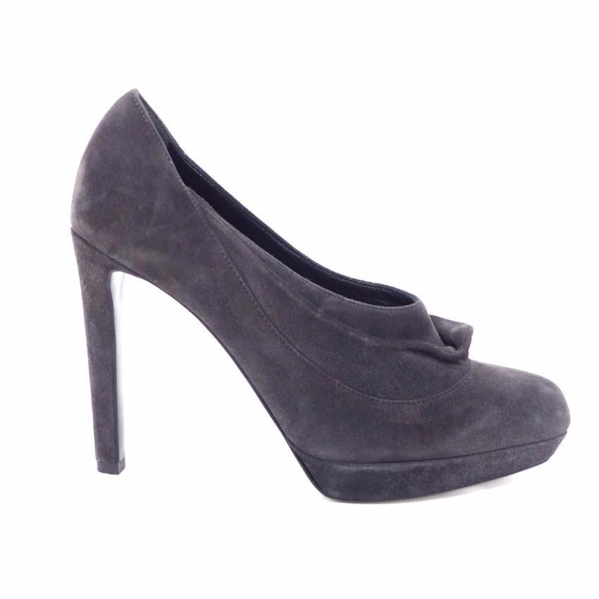 JIL SANDER Grey Suede Ankle Boots