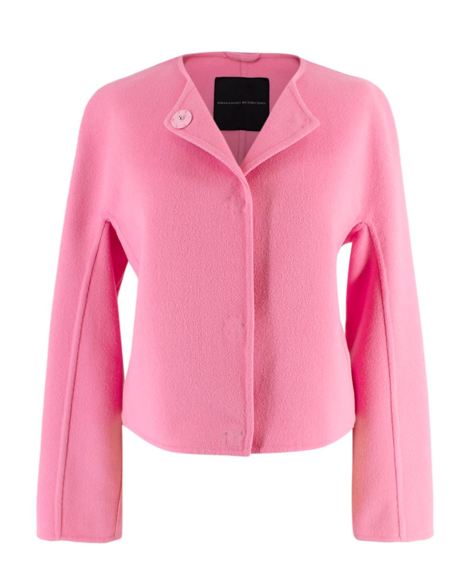 Ermanno Scervino Pink Angora Wool Blend Jacket