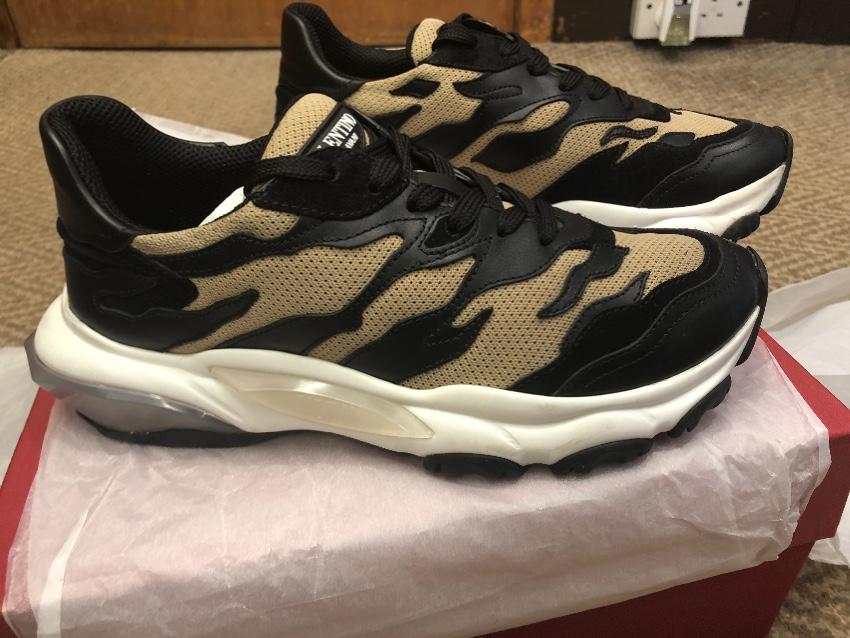 Valentino Bounce low top tiger stripe sneakers