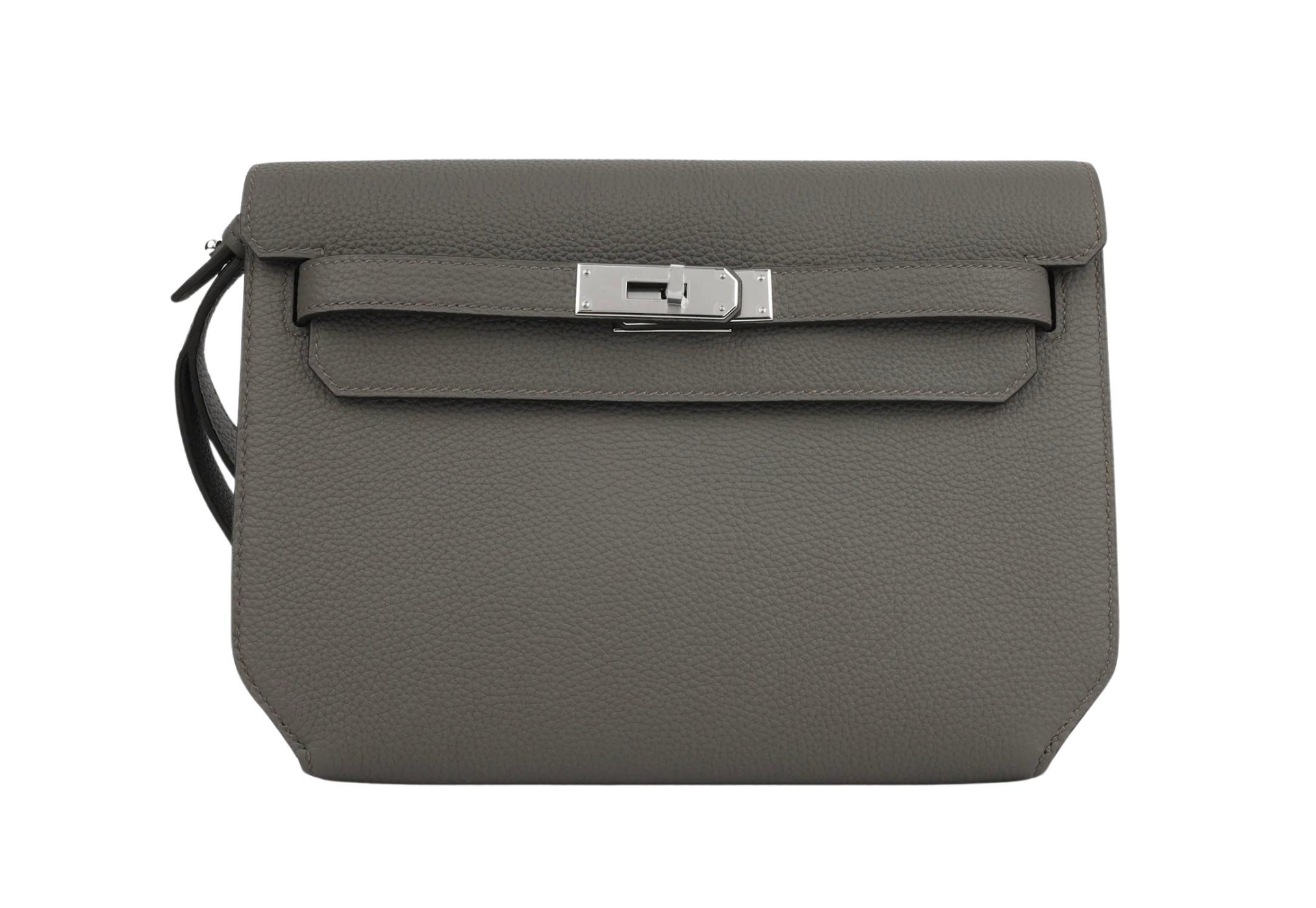 Hermes Kelly Etain Togo Depeches 25 Pouch Bag