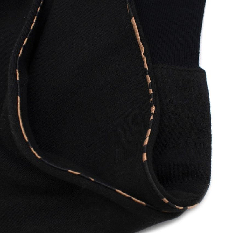 Madeleine Thompson Black & Leopard Cotton Joggers
