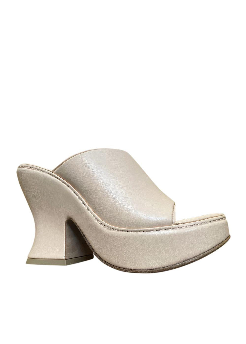 Bottega Veneta Nude Macaroon Sandals