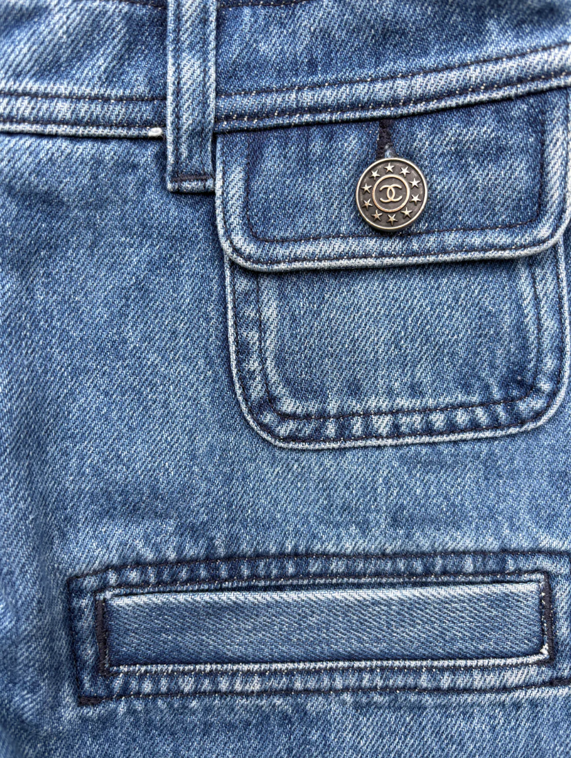 Chanel Denim Mini Shorts