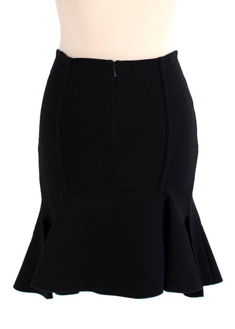 Black Fit & Flare Mini Skirt