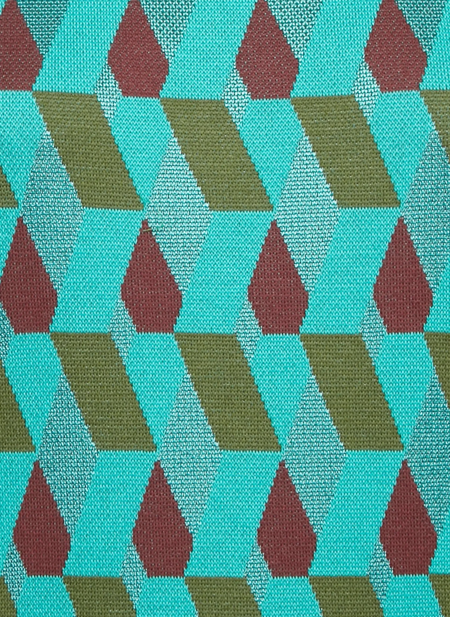 La DoubleJ Diamond-Pattern Midi Dress