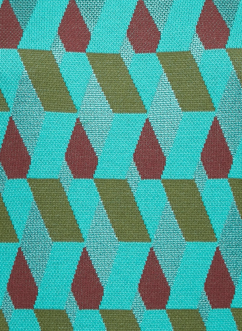 La DoubleJ Diamond-Pattern Midi Dress