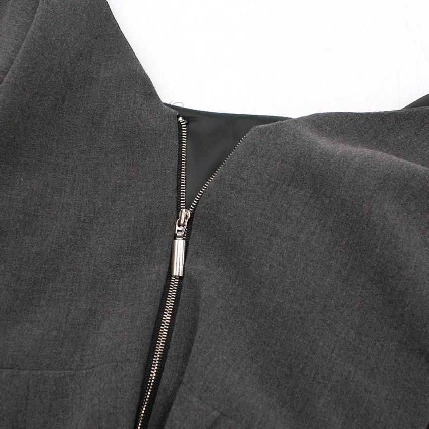 Black Halo Grey Sabrina Midi Dress