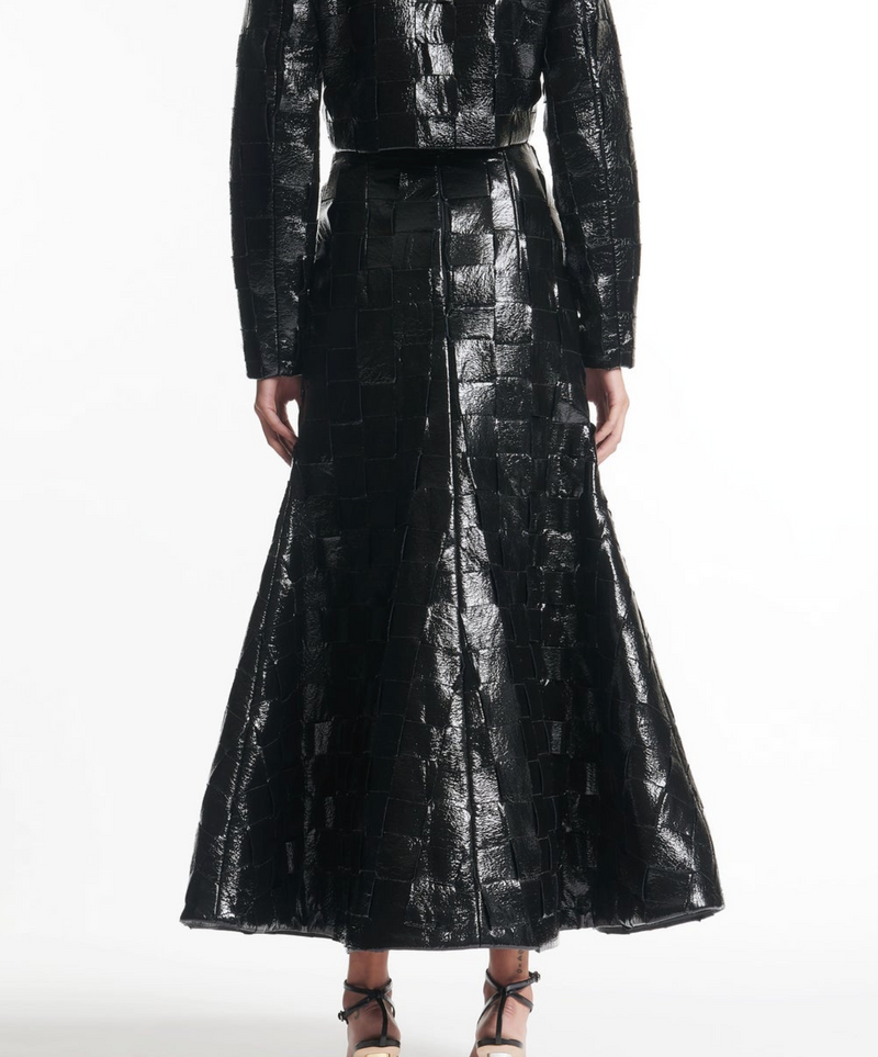 A.W.A.K.E. Mode Weaved Flared Skirt