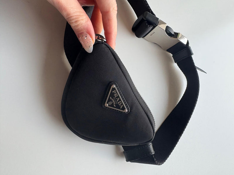 Prada Black Nylon Belt Bag