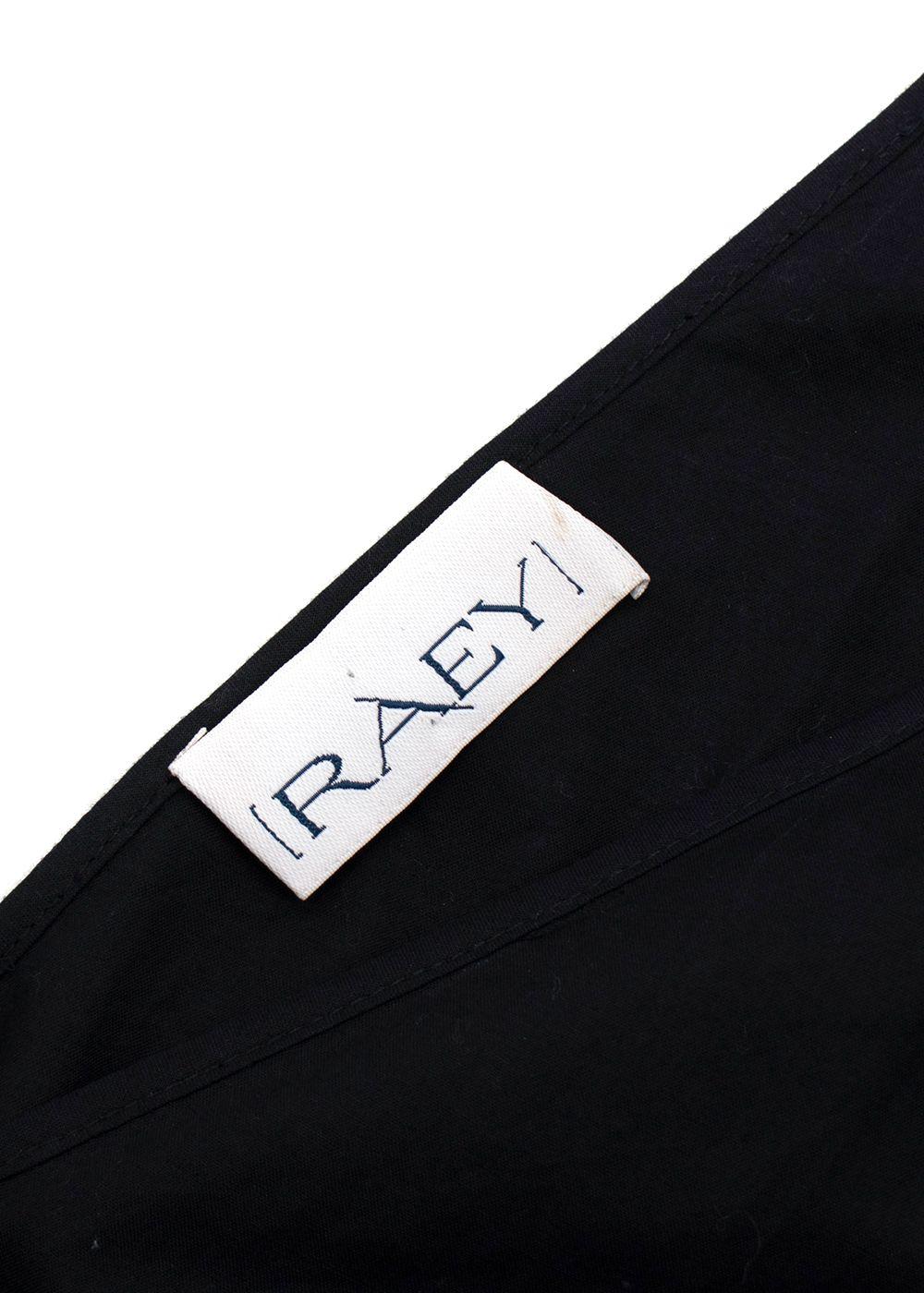 RAEY Black Broidery Anglaise Sleeveless Midi Dress