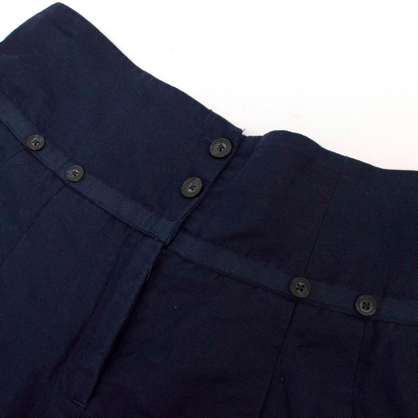Matthew Williamson Navy Mini Skater Skirt