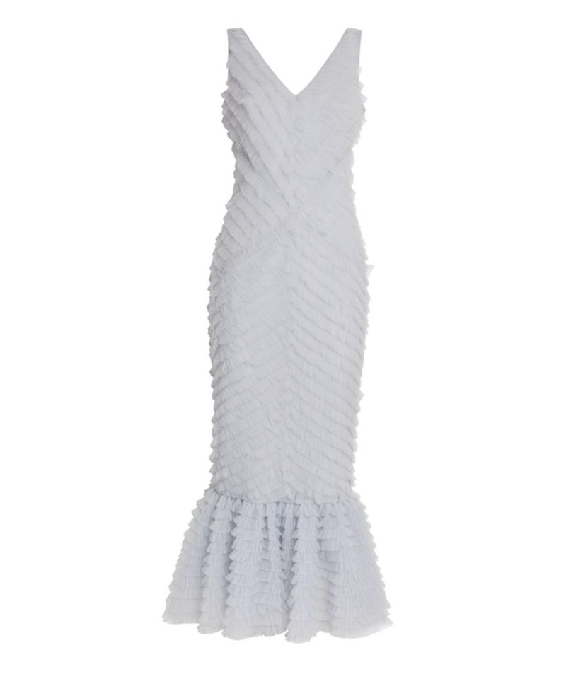 Huishan Zhang Janina Ruffled  Midi Dress