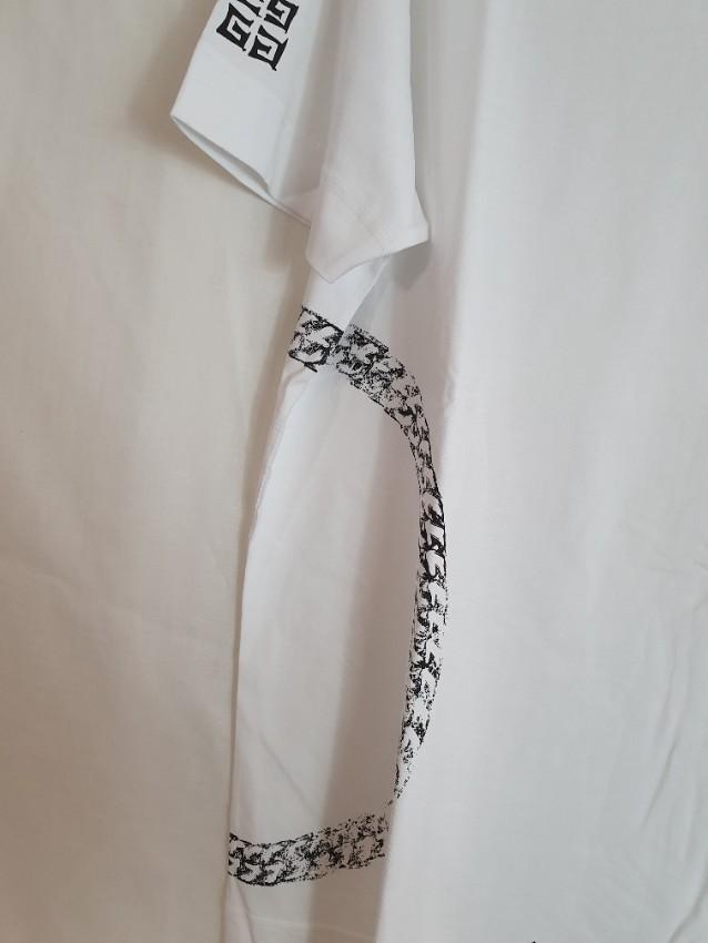 Givenchy White Chain Print T-Shirt