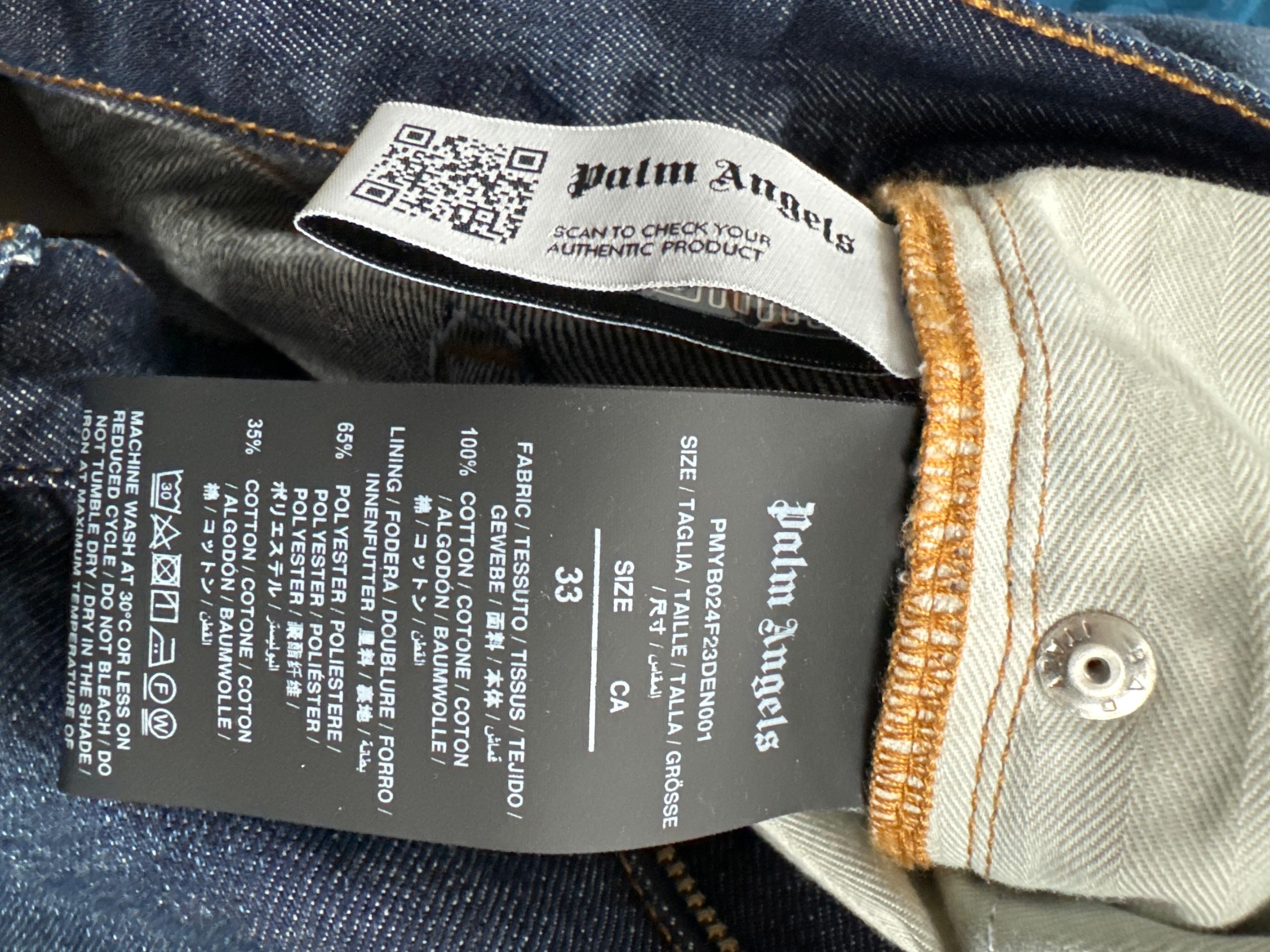Palm Angels Blue Denim Jeans