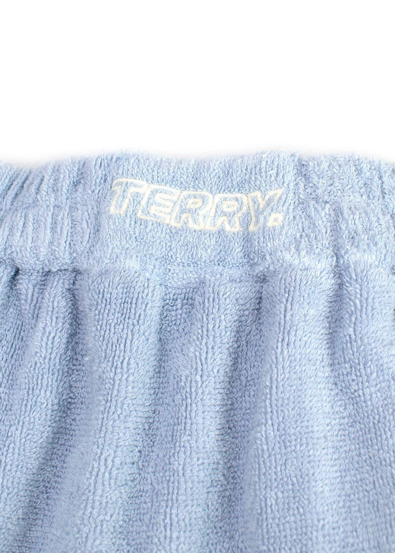 Terry Blue Ombre Capri Towelling Pants