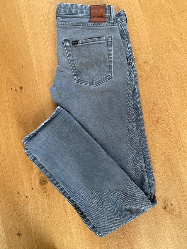 Chimala Grey Distressed Cuff Jeans