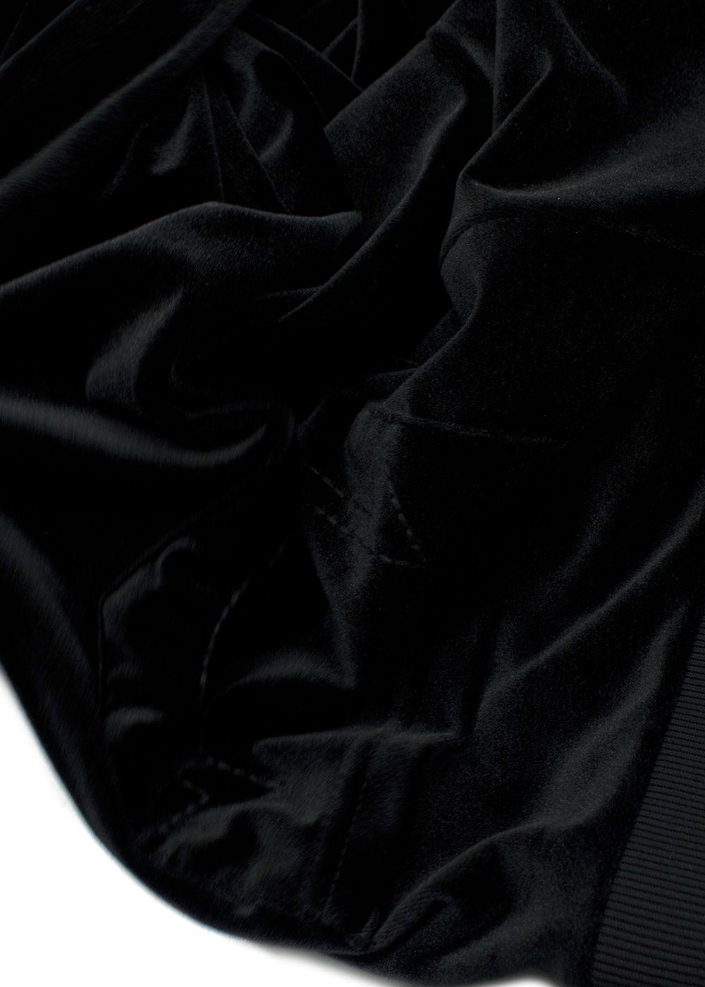 True Religion Black Velour Cuffed Joggers