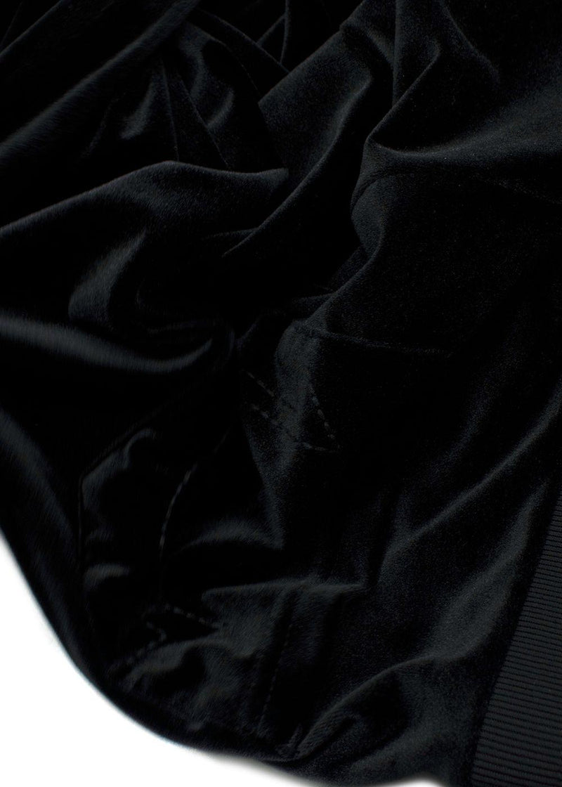 True Religion Black Velour Cuffed Joggers