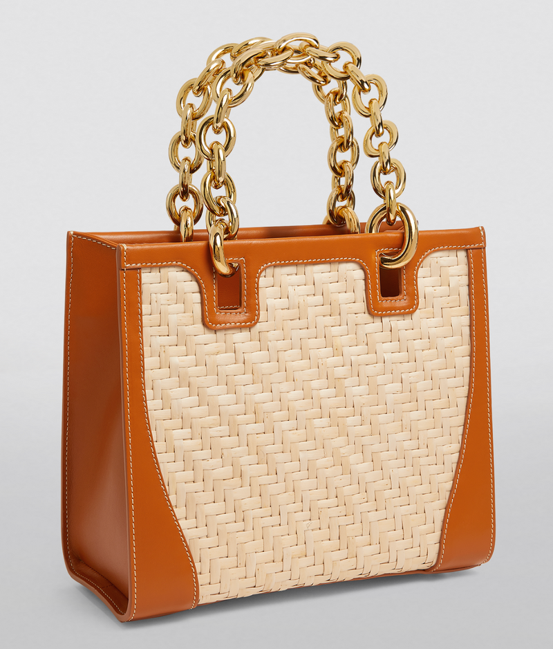 Rodo Beverly Wicker Tote Bag