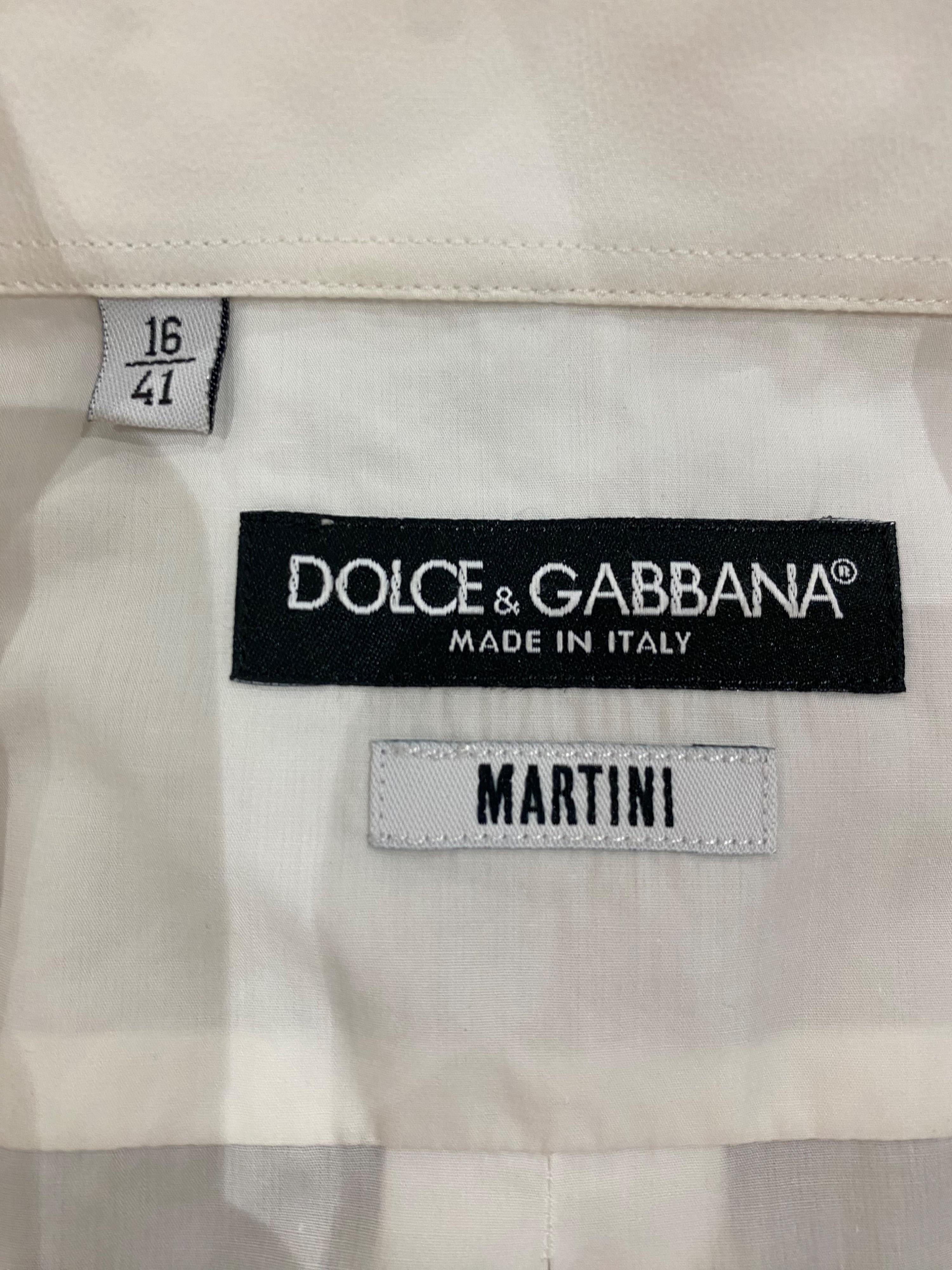 White Cotton Martini Shirt