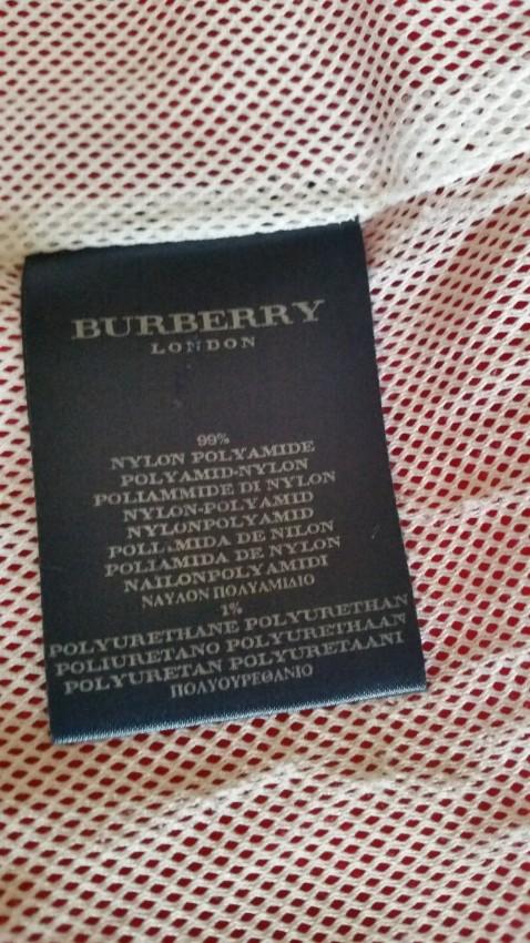 Burberry red double-breasted trench coat