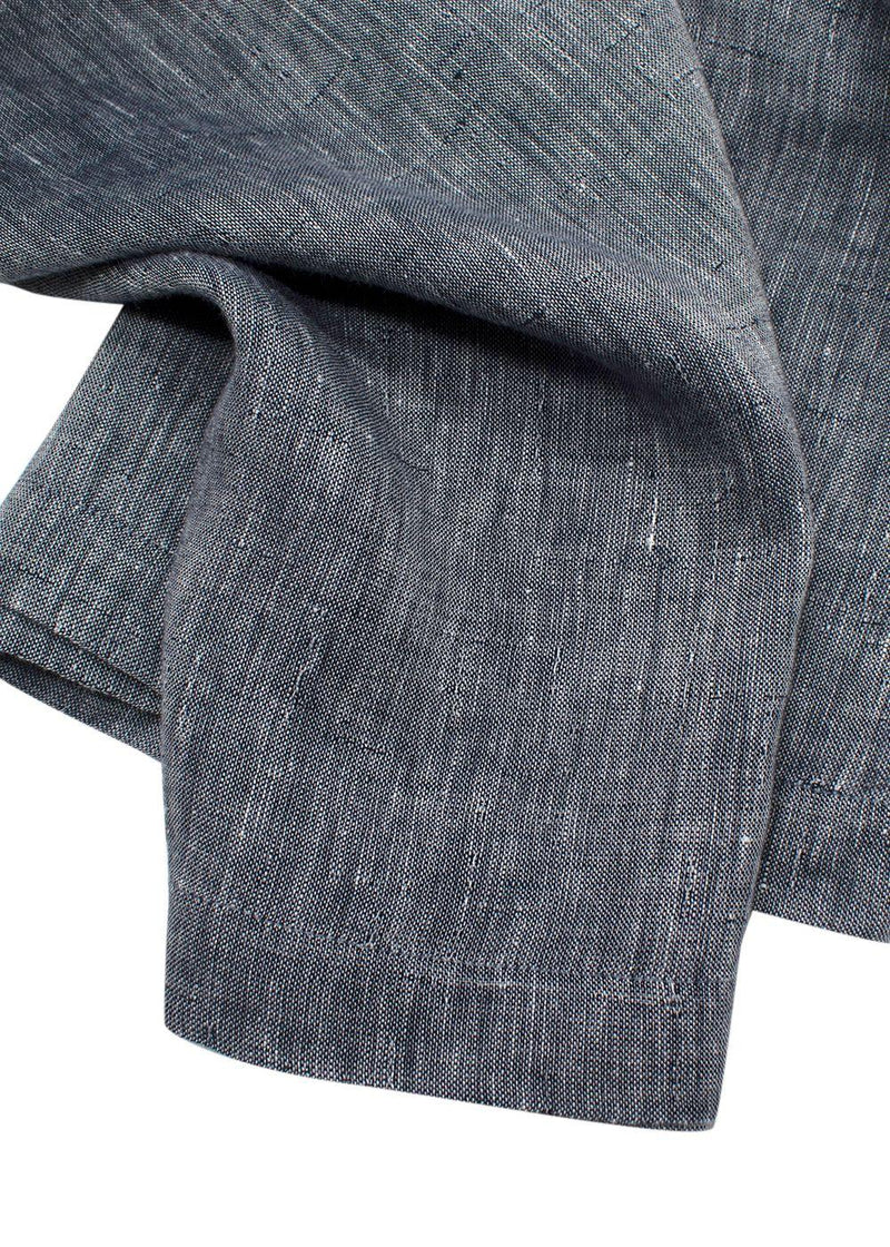 Dior Blue Linen Wide Leg Trousers