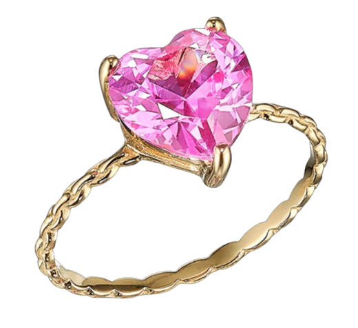 A. Chan Pink 9k yellow gold, laboratory-grown synthesised pink sapphire Fine Jewellery