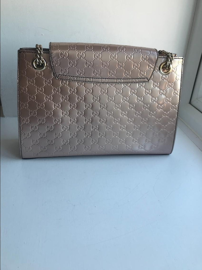 Gucci Guccissimo Emily Patent Leather Shoulder bag