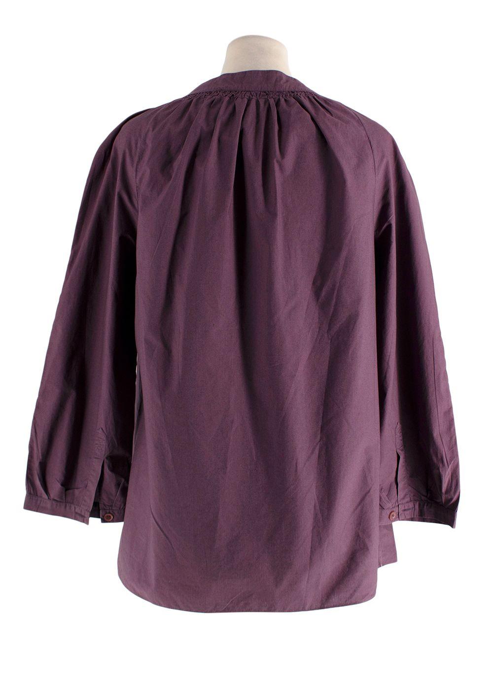 Marni Plum Cotton Blouse