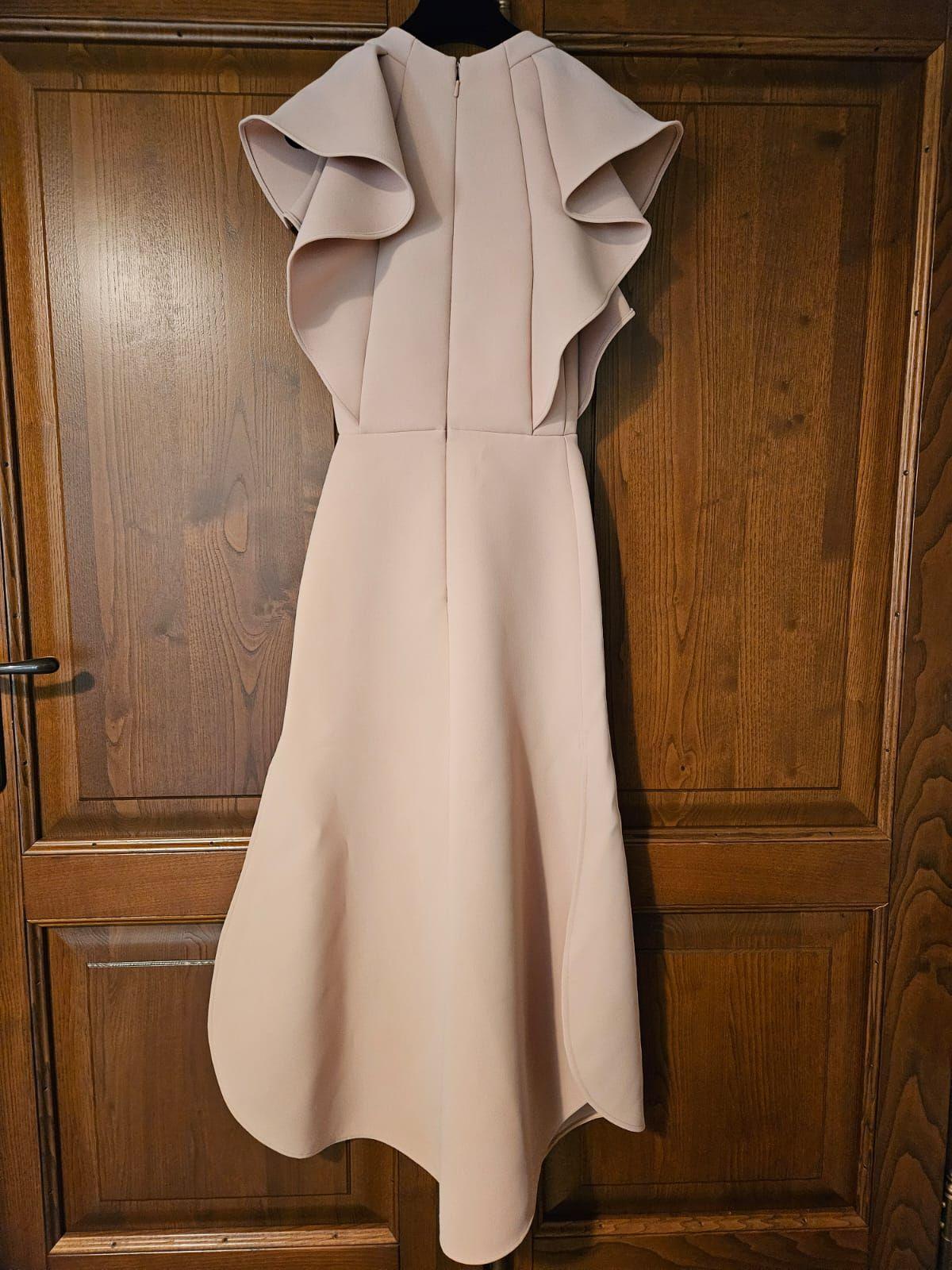 Elie Saab Light Pink Midi Dress