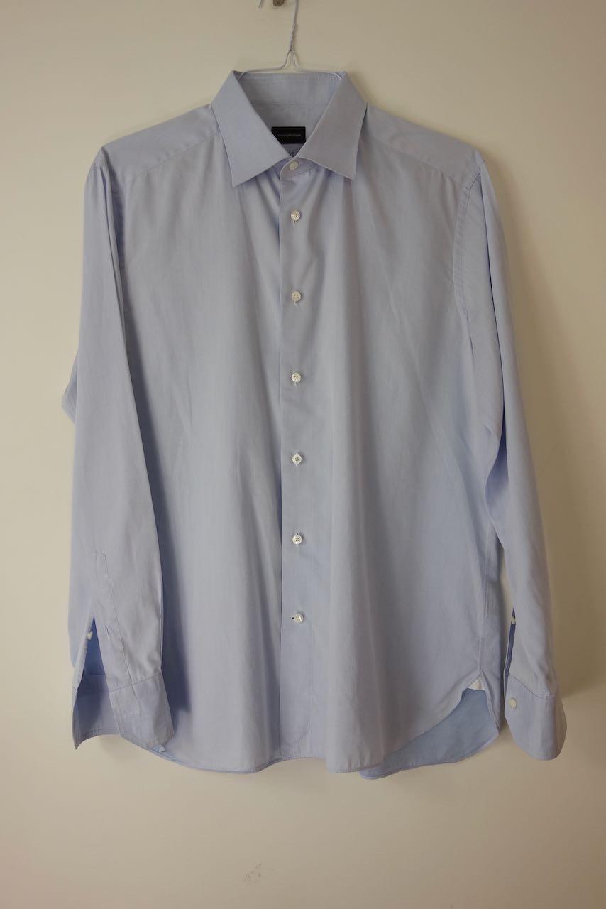 light blue cotton dress shirt