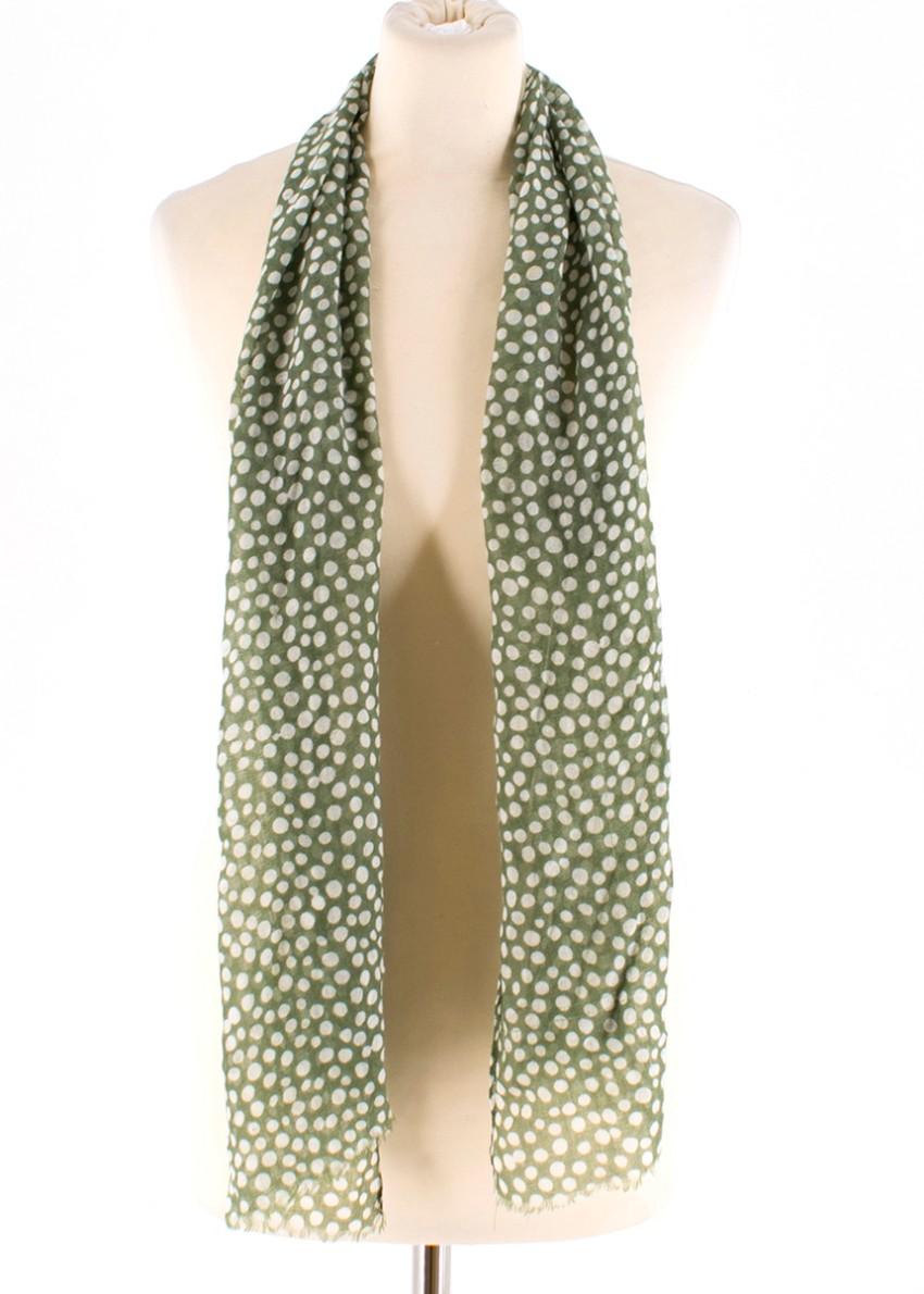 Bespoke Polka dot print scarf