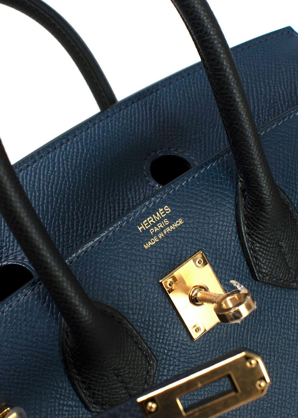 Hermes Tri-colour Epsom Leather Birkin 25 GHW