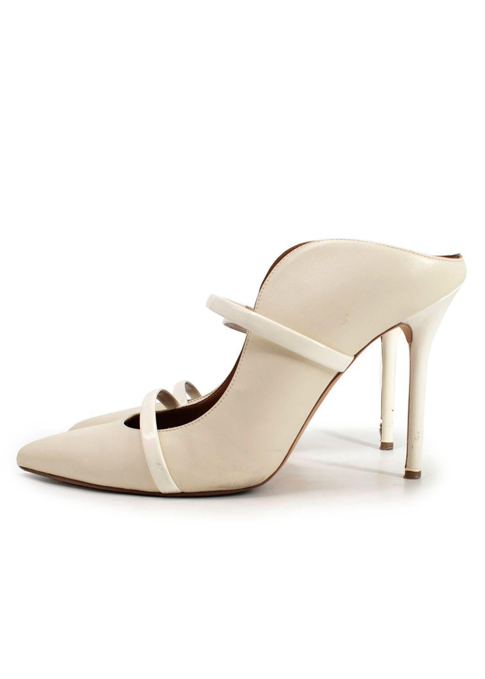 Malone Souliers Cream Maureen Stiletto Mules
