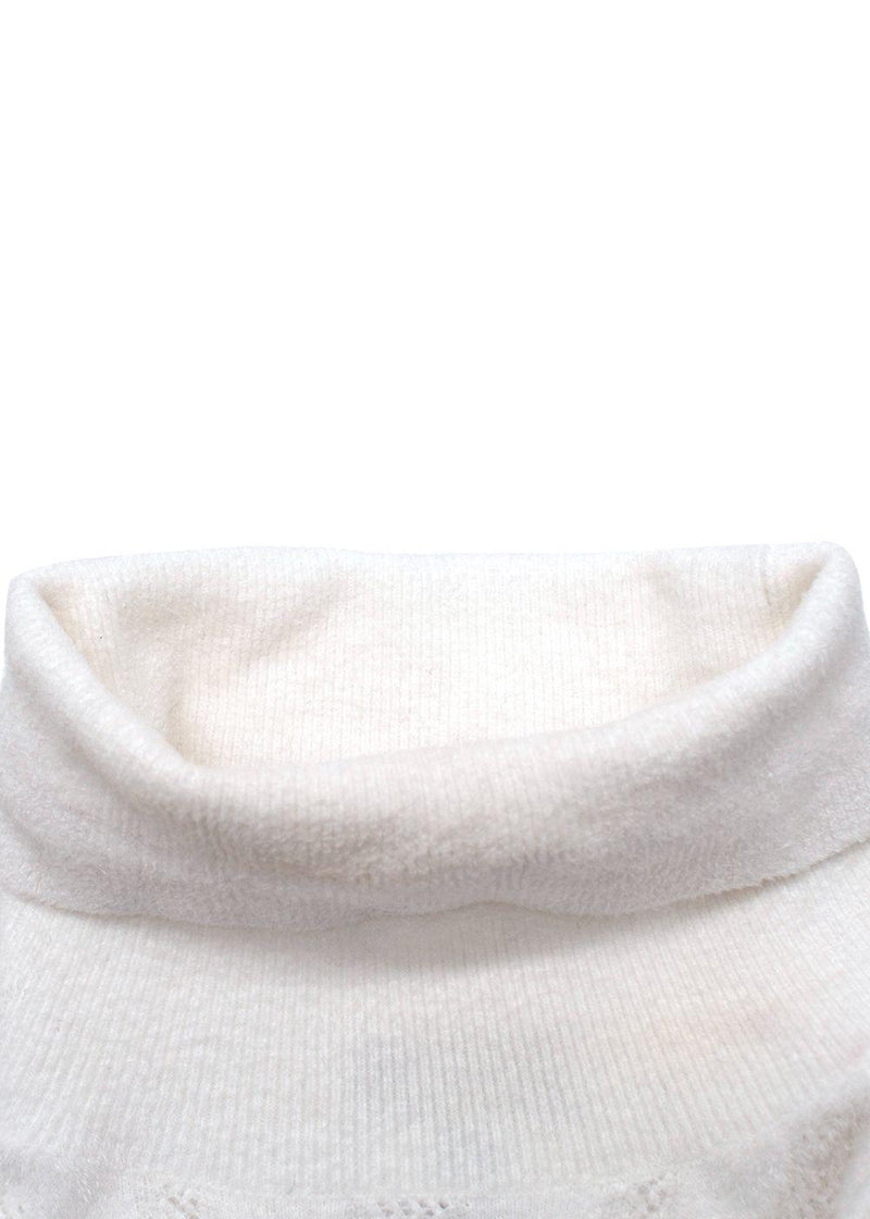 Chanel Faux Pearly and Crystal CC  Short Sleeved Ribbed Knit Top