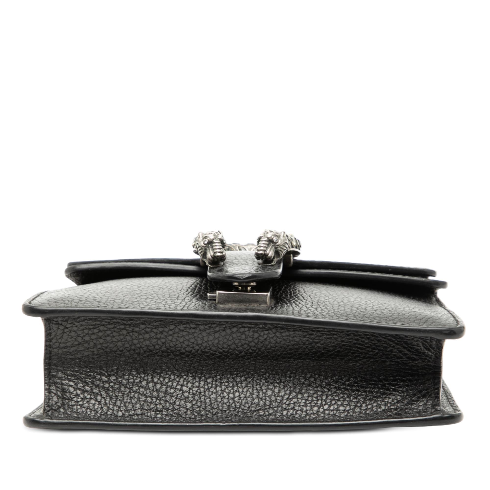 Gucci Black Small Leather Dionysus  Crossbody