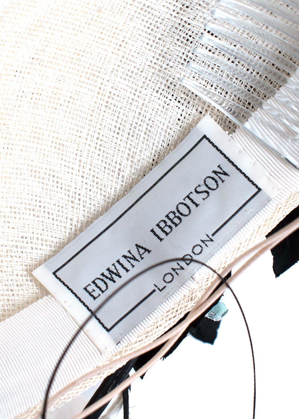 Edwina Ibbotson Cream Woven Floral Hat